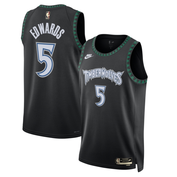 Minnesota Timberwolves Trikot Anthony Edwards Nike 2025-26 Classic Edition Schwarz Swingman - Herren